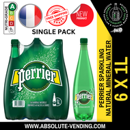 [SINGLE PACK] PERRIER Original Sparkling Mineral Water 1L X 6 (BOTTLE)- FREE DELIVERY within 3 working days!