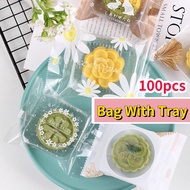 Mooncake Packaging Bag Transparent Tray Moon Cake Packing Box 50g 80g 100g Plastic 75g Wholesale Beg