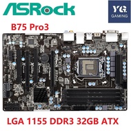 ASROCK B75 Pro3 Desktop Motherboard B75 Socket LGA 1155 DDR3 32GB ATX Original Used Mainboard