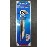 ประแจตัวแอล หัวแฉกมีรู KING TONY 9pcs