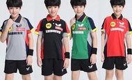 LIEBHERR table tennis pingpong kids children jersey and short pants set #065