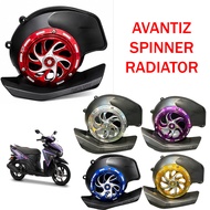 EGO AVANTIZ RADIATOR SPINNER CNC ALLOY KIPAS PURPLE BLUE SILVER GOLD RED PNP
