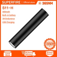 SUPERFIRE Flashlight S11-H UV Flashlight 365 Ultraviolet Woods lamp Built-in 18650 Li-ion battery US