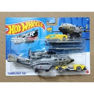 Hot Wheels 2024 Super Rigs Turbolence Tug New Grey Plane