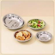 BEAR MOTIF CHILDREN'S DINNER PLATE STAINLESS STEEL 316 FOOD GRADE | SUS 316 CHILDREN'S DINNER PLATE 