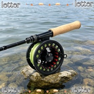 LETTER Aluminum Large Arbor Fly Reel Combo, Lightweight 3/4 5/6 WT WF Floating Fly Line, Backing & L