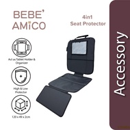 Bebe Amico 4-in-1 Car Seat Protector with Footrest & Tablet Holder
