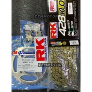 RS150 428  44T+14T SPROCKET SET 428 RK RKM SPOKET