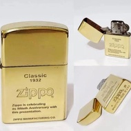 TERBARU Zippo Gold Original Classic 1932 denting 2x / Lighter Zippo limited RD3F