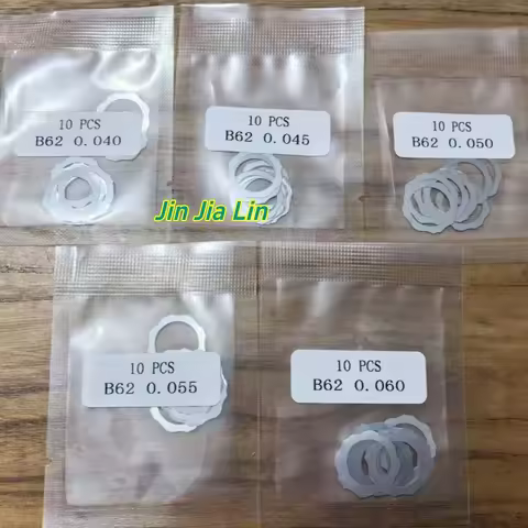 Diesel Fuel Injector Shim Kit B62/B63/B64 - 0.040-0.060mm Adjustment Washers 10PCS/Bag