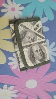 美金100元鈔票肖像銀包