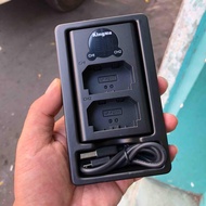 Sạc Đôi Cổng USB cho Pin Sony FZ100 Type C - Có LCD - Sạc Nhanh - Kingma