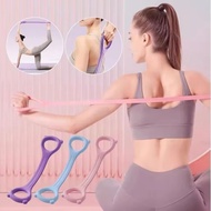 Silicone Rope 8-Line Puller Elastic Band Multi-functional 8-Figure Resistance Band 8-Shaped Chest Ex