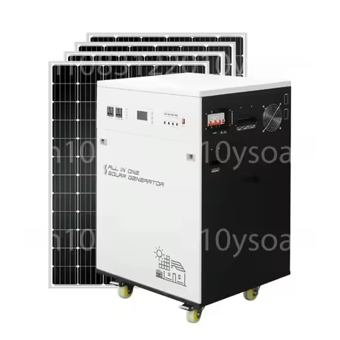 High-power portable electric 5000 watts 200 watts 5kw solar generator 2000 watts, panel complete set