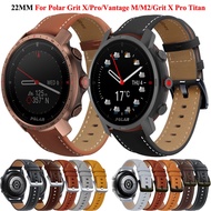 22mm Watch Strap For Polar Vantage M M2 Leather Wristband Grit X/X Pro Titan Sport Bracelet Smart Watch COROS APEX Pro/46mm Band