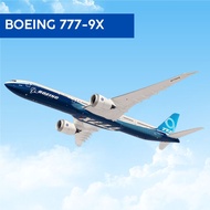 BOEING 777-9X Commercial Airplane Paper Model (Factory Livery Version)