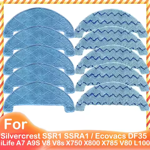 Spare Mop Cloth Wipe For iLife A7 A9S V8 V8s X750 X800 X785 V80 L100 Silvercrest SSR1 SSRA1 Robotic 