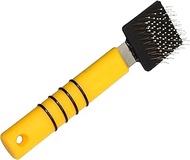 Mars Flexy-King Soft Flexible Slicker Brush, Professional Stainless Steel Dog Grooming Tool for Detangling