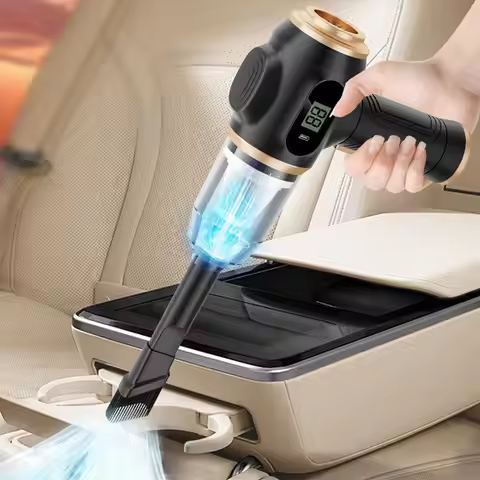 Portable Car Vacuum Cleaner Rechargeable Multi Nozzles Cordless Mini Handheld Vacuum Cleaner for Car