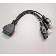 Extension Cable Male To Female For Yamaha Motorcycle 3pin/4pin Honda 6pin 16pin OBD 2 Moto OBD2