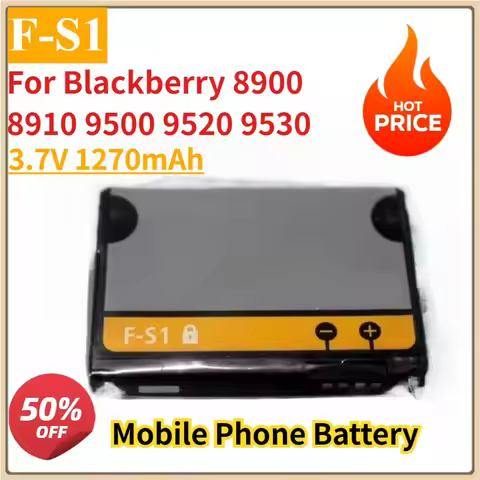 New Replacement Mobile Phone Battery 3.7V 1270mAh 4.7Wh F-S1 Battery for Blackberry 8900 8910 9500 9