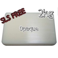 2kg SLS FREE Opaque / White Glycerin Melt and Pour Soap Base - Opaque / White