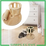 [Simple] Bunny Hay Manger Wooden Hay Feeder Cage Feeding Manger Bunny Food Bowl Hay Dispenser for Ha