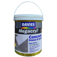 Davies Megacryl Concrete Primer and Sealer - DV-1350 White / DV-1356 Gray - 4 Liters