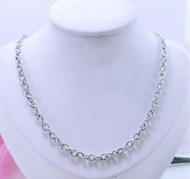 KEKINIAN KALUNG PERHIASAN PERAK WANITA NORI KEMBANG SILVER PERAK 925 KOREA / KALUNG NORI KEMBANG TITANIUM / KALUNG TITANIUM WANITA PRIA COWOK CEWEK PUTIH / KALUNG RANTAI NORI KEMBANG WARNA PUTIH ANTI KARAT ANTI LUNTUR