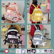 Sanrio Hello Kitty My Melody Kuromi Cinnamoroll School Bag Student Children Girls School Bag School 