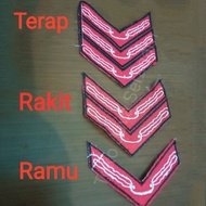 Bet TKU Ramu Rakit Terap Penggalang Pramuka Bordir Badge Bed Sekolah