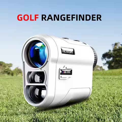 REVASRI Golf Laser Rangefinder 600M/800M/1000M with Slope and Flag Pole Lock Vibration for Golfing S