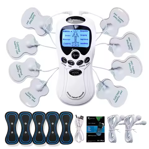 2 Outputs Channels Low-Frequency TENS Electro Acupuncture Stimulator Meridian TENS Pulse Massager EM