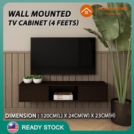 HP063 Wall Mounted TV Cabinet (4 Feets) TV Console Wall TV Cabinet TV Rack Hanging TV Cabinet Furniture Rak TV Dinding
