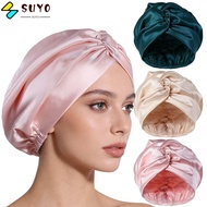 SUYO Mulberry Silk Wrap, Breathable Satin Fabric Silk Satin Hair Bonnet, Premium Adjustable Luxury S