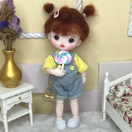 Jointed doll BJD Mini doll hand make up face doll 17cm dolls selling with clothes