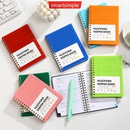 SMARTSIMPLE A6 Password Keeper Notebook With Alphabetical Tabs Internet Login Account Organizer For 