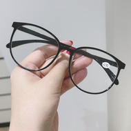 ORTS ป้องกันรังสีแว่นตาอ่านหนังสือสำหรับผู้ชายผู้หญิงป้องกันความเมื่อยล้าแว่นสายตายาว TR แฟชั่นกรอบรอบแว่นตาเกรดหญิง