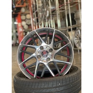 Used 15 Inch Concept CK Rim (Black & Red)