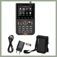 (QJWR) V8 Finder2 Satellite Signal Finder FTA DVB-S/S2/S2X LCD Screen Receiver Meter EU Plug Easy to
