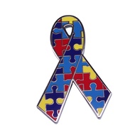 Autism Follow Ribbon Badge