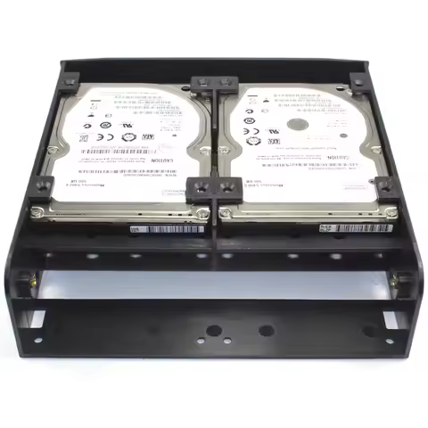 Hard Drive Bracket 3.5 to 5.25 Bracket OImaster 2.5" / 3.5" HDD / SSD to 5.25" Floppy Drive Bay Comp