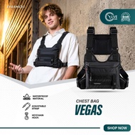 Evernext - Chest Bag Waterproof Vegas Tactical Chest Rig Bag Outdoor Motorcycle Chest Protector Bag