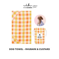 Dock(Dog)&Bay ผ้าเช็ดตัวสัตว์เลี้ยง สี Rhubark & Custard size L