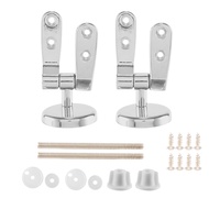 Adjustable Toilet Seat Bolt-Left and Right Hinges Kit-Toilet Seat Hinges Zinc Alloy Replacement Hing