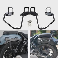 Pannier Rail Saddlebagผู้ถือด้านข้างกระเป๋าวงเล็บกรอบTrunkสําหรับHonda Rebel CM CMX 300/500 2017-202