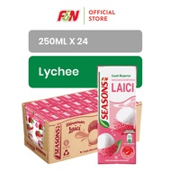 F&N SEASONS LYCHEE 250ML X 24