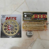 DID 415 GOLD CHAIN+SPROCKET LC135/Y125Z/RXZ