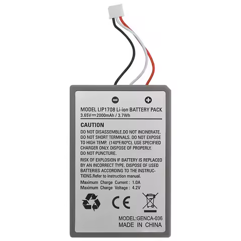 OSTENT 2000mAh 3.65V Lithium Ion Li-ion Rechargeable Battery Pack Replacement for Sony PS5 DualSense