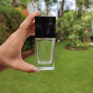 botol parfum kosong 25 30ml botol kosong parfum kotak - hitam